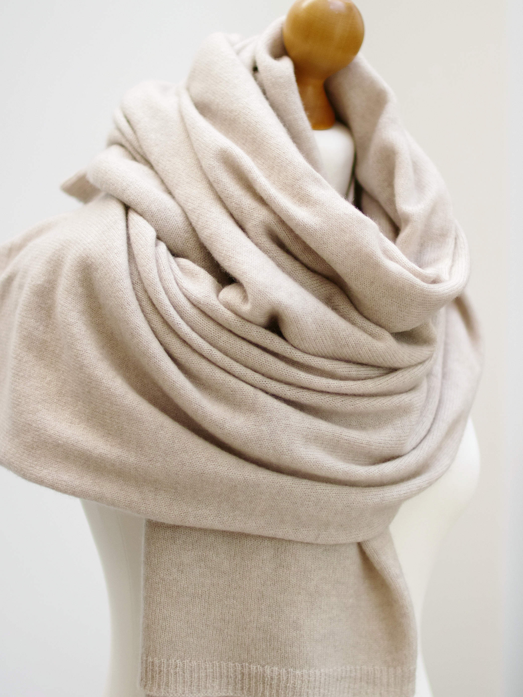 Duży szal wełniano kaszmirowy, damski szal premium - Zojanka zdjęcie 2