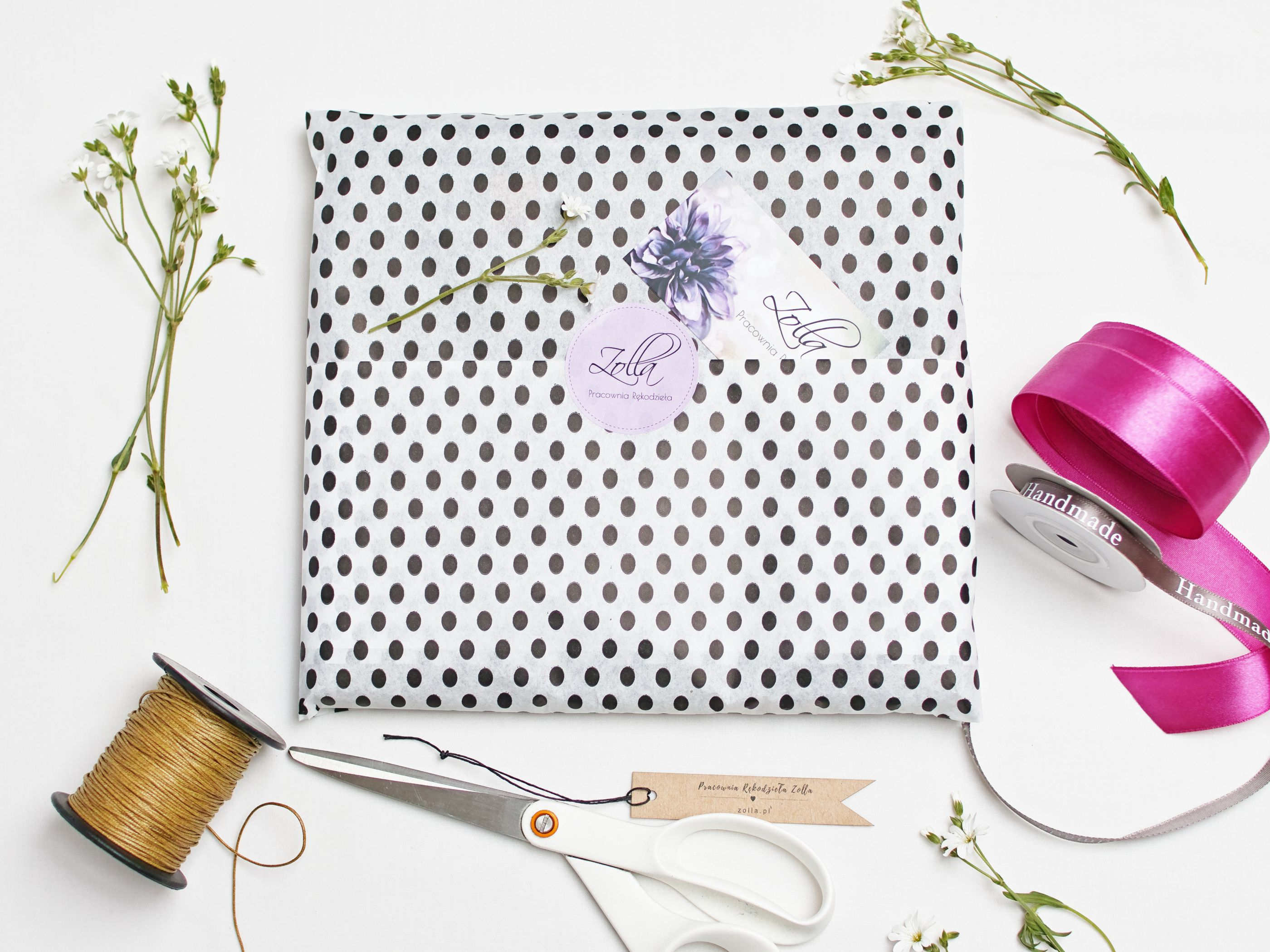 Zimowy ciepły komin damski - jasno beżowy z zapinką - Pracownia Rękodzieła Zolla zdjęcie 2