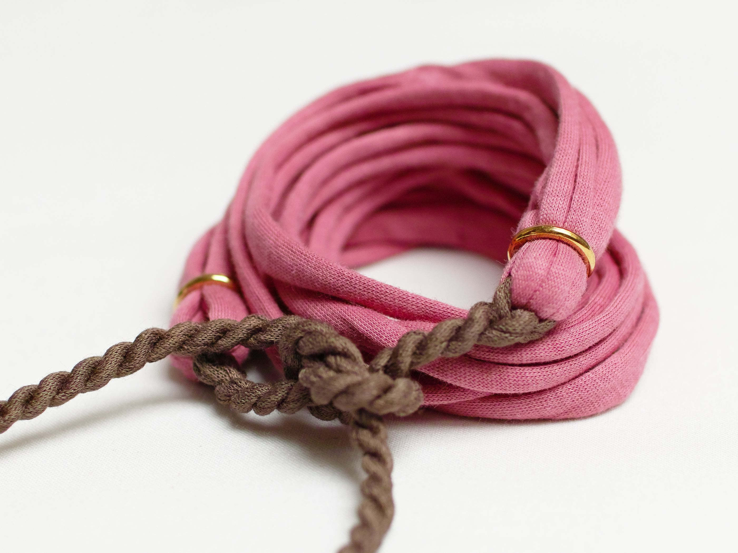 Bawełniana bransoletka damska na lato - Pracownia Rękodzieła Zolla zdjęcie 3