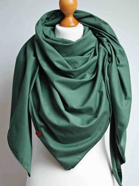 Chusta bawełniana damska zielona
