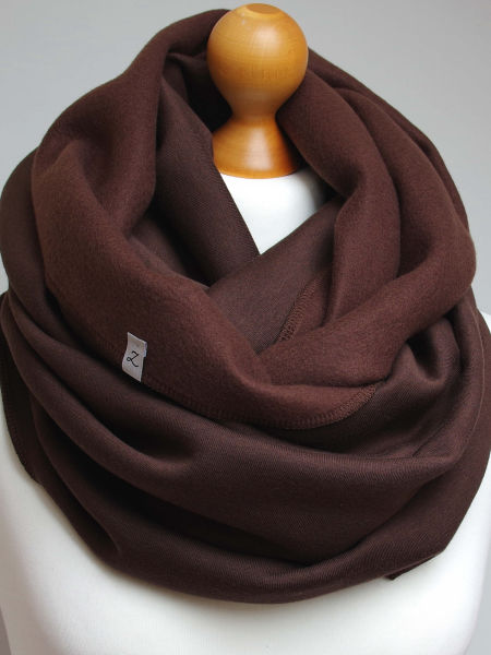 Zimowy komin damski - brązowy