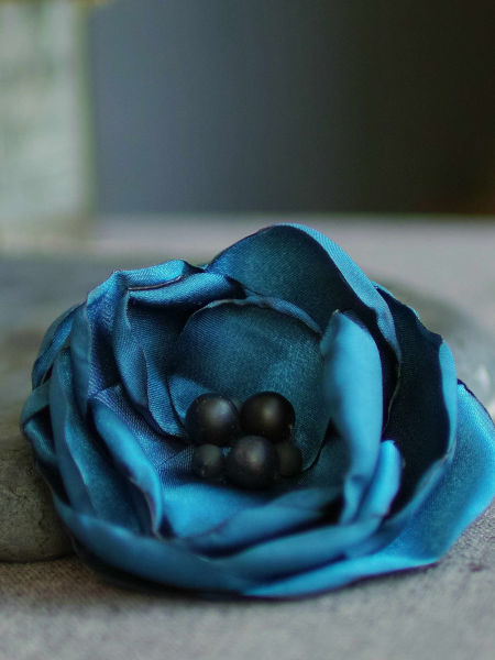 Ozdobna Broszka KWIAT – morska