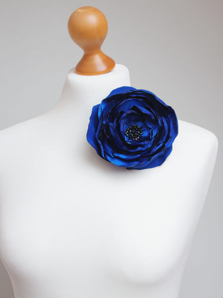 Broszka kwiat Elegancka przypinka broszki kwiatek -brodowa