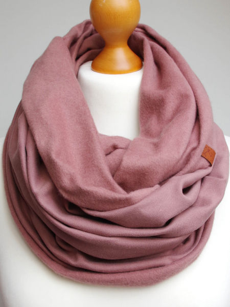 Komin dresowy damski - wrzosowy