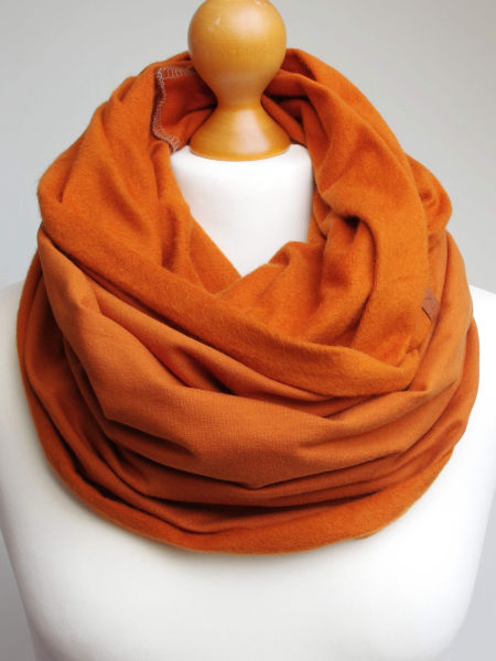 Komin dresowy damski - rudy