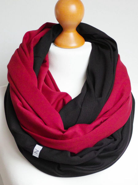 TUBA  KOMIN  Damski szal Dwukolorowy  
