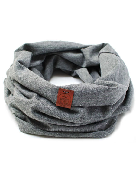 Komin męski bawełniany tuba - kolor szary