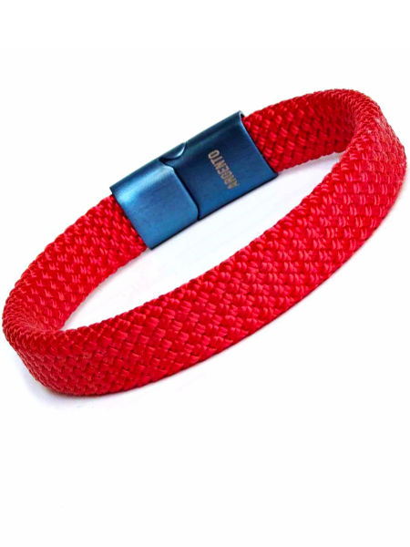Sportowa Bransoletka z liny - czerwona