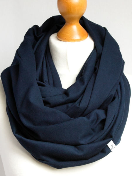 Komin tuba damski kolor granatowy