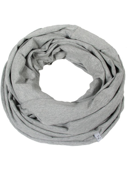 Komin męski bawełniany podwójny - kolor szary