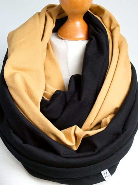 Dwukolorowy - KOMIN TUBA damska 