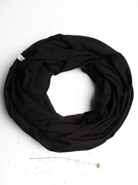 Komin tuba damski kolor czarny 