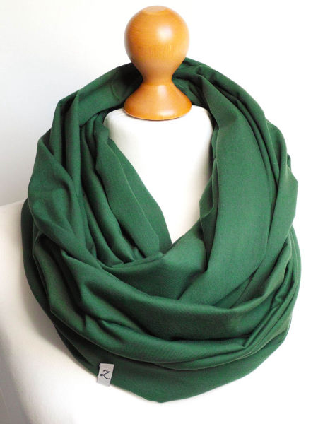 Komin tuba damski kolor zielony