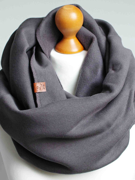 Zimowy komin damski - grafitowy