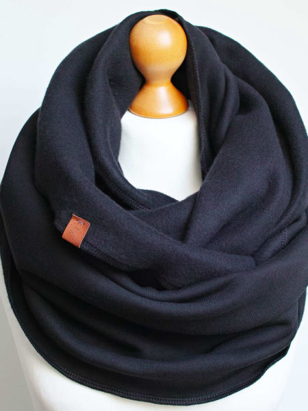 Zimowy komin damski - czarny 