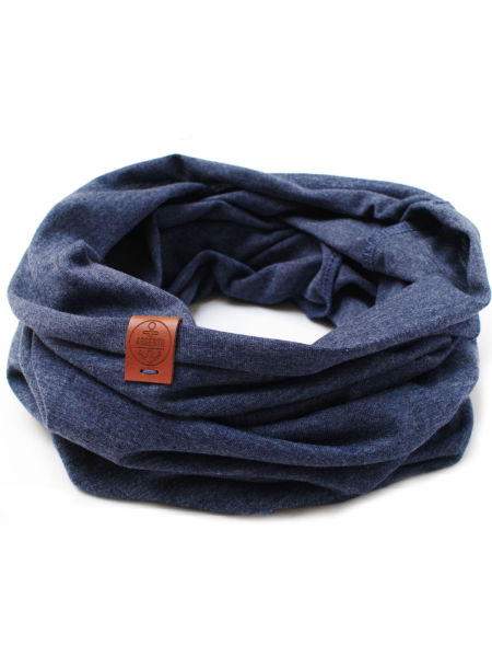 Komin męski bawełniany tuba - kolor jeansowy