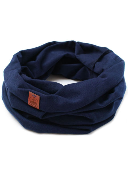 Komin męski bawełniany tuba - kolor granatowy